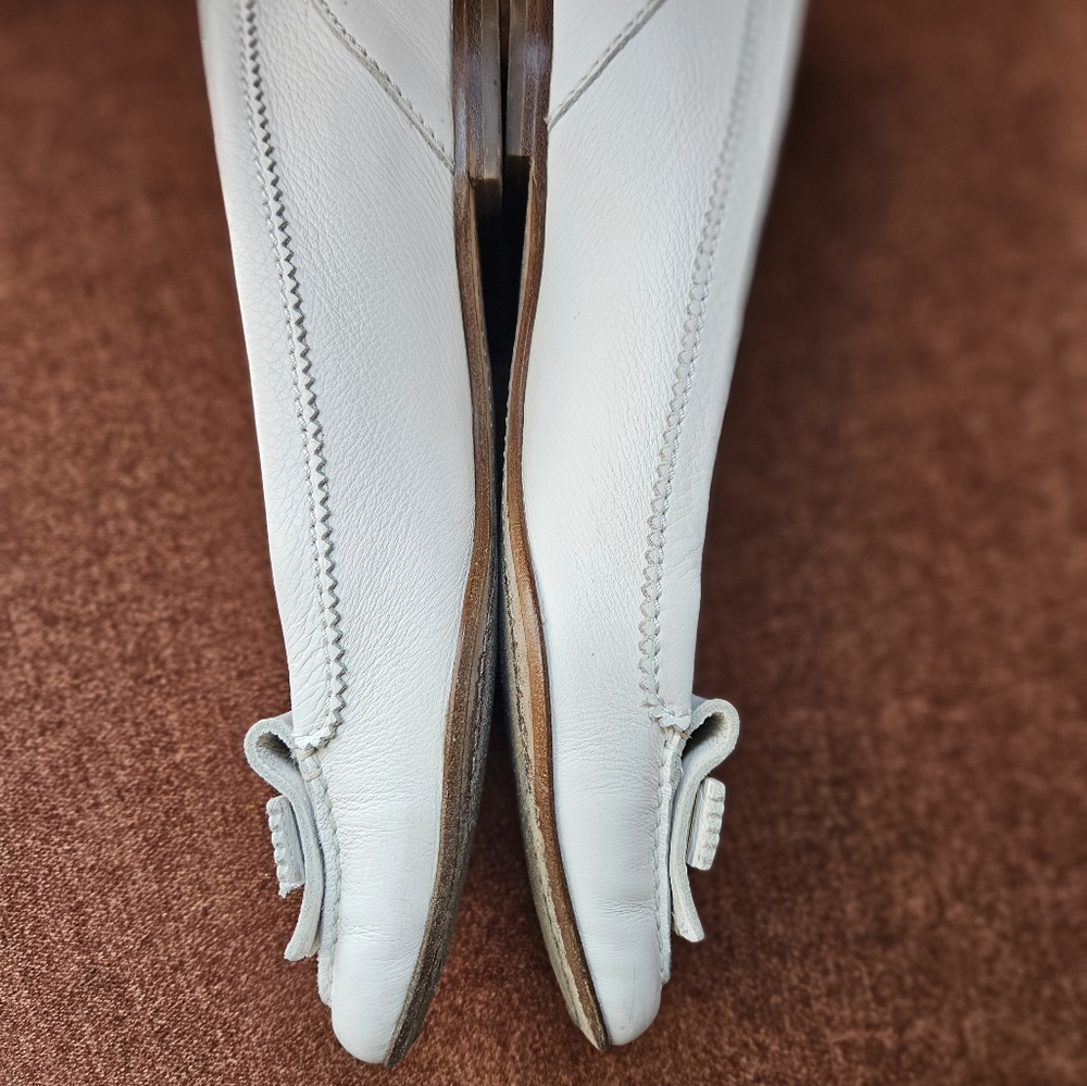 Dior White Loafers with SILVER Accents - Picture 9 of 10